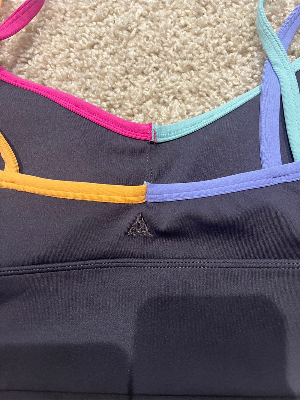 Vitality x Delaney Pulse Strappy Longline Bra & Biker Short Matching Set - Picture 5 of 8